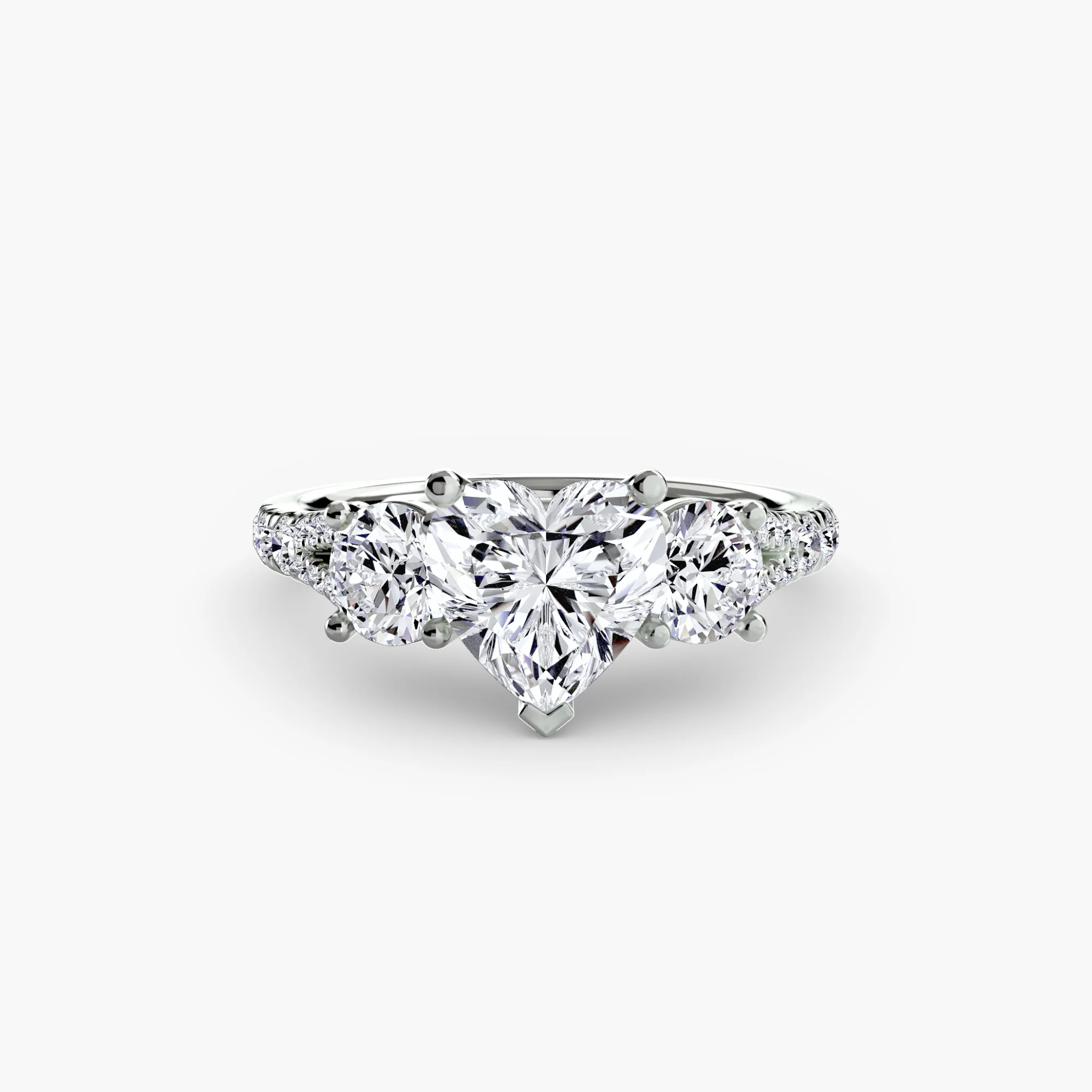 Three-Stone with Pavé Band 3 - Image 8