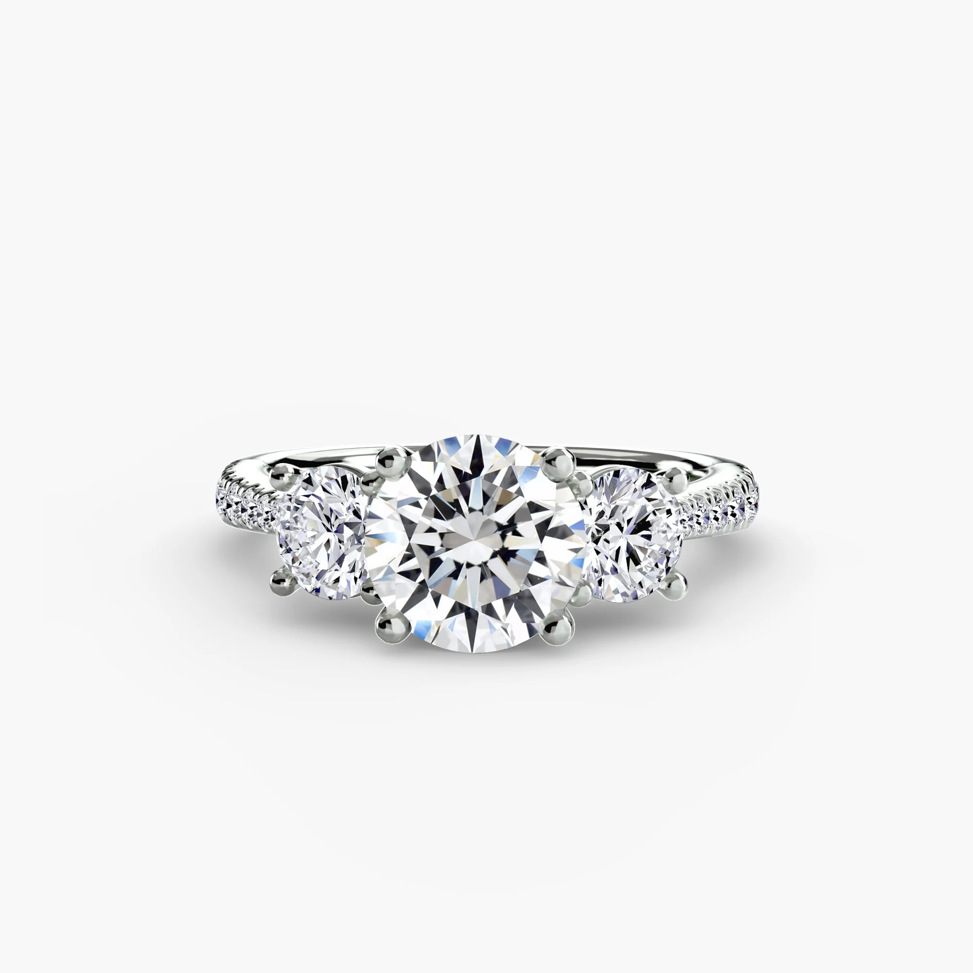 Three-Stone with Pavé Band - Image 32