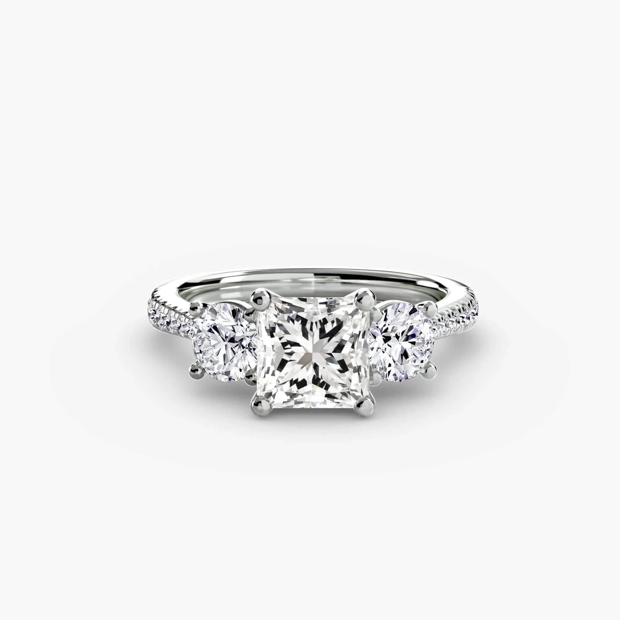 Three-Stone with Pavé Band - Image 33