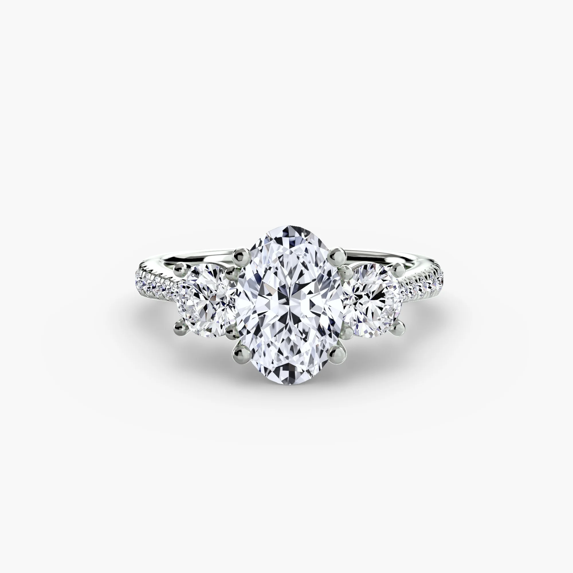 Three-Stone with Pavé Band - Image 35