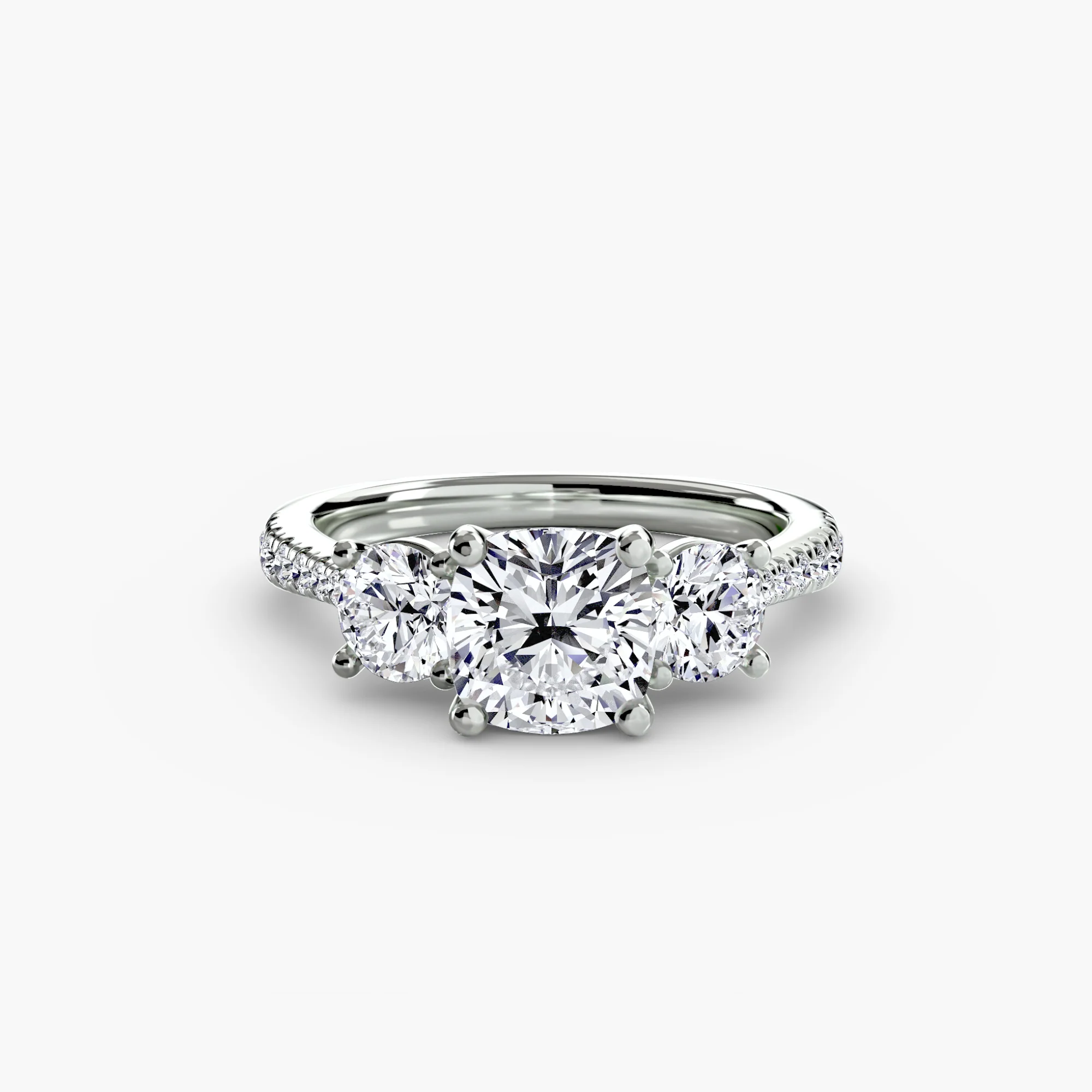 Three-Stone with Pavé Band - Image 4