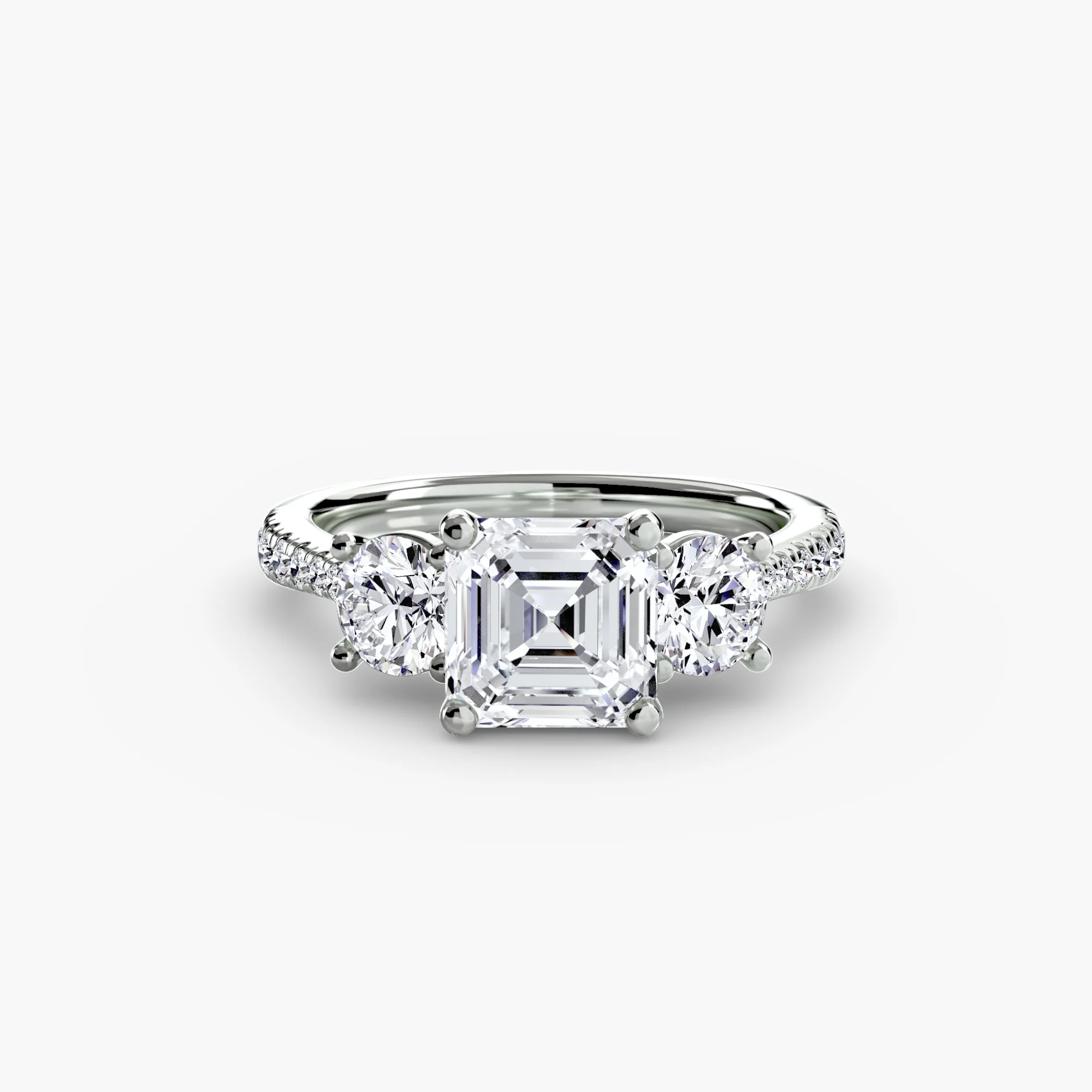 Three-Stone with Pavé Band - Image 70