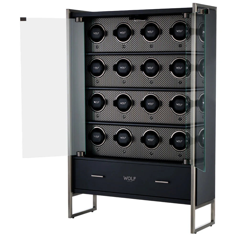 WOLF Axis 16 Piece Watch Winder Cabinet | Powder Coat - Image 3