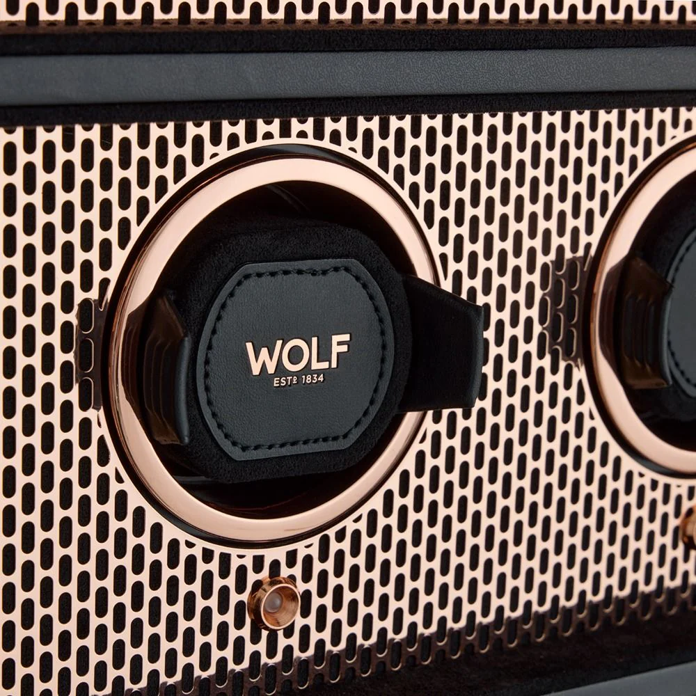 WOLF Powder Coat 12 Piece Watch Winder Cabinet | Copper - Image 5